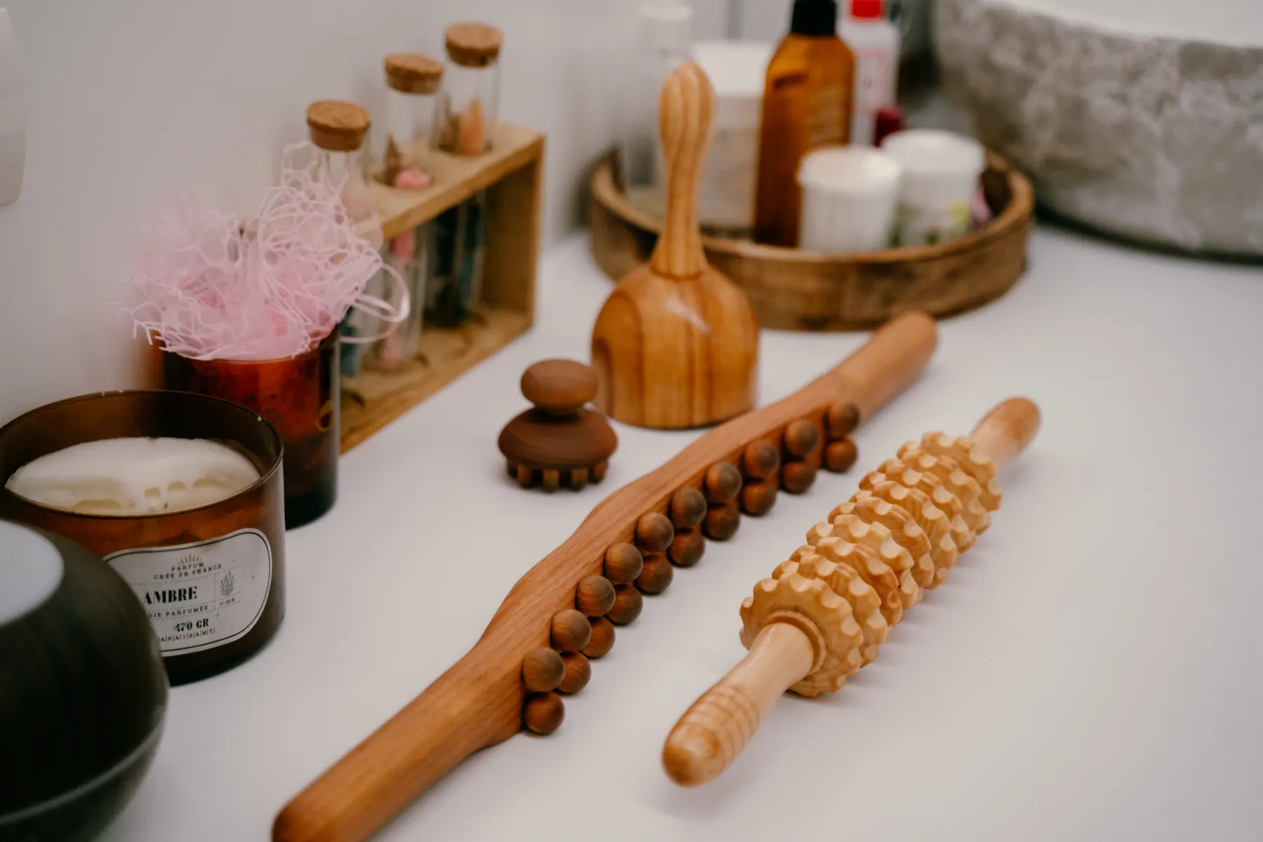 Instrumentet e maderoterapisë në Aiyana Clinic